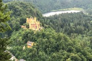 View from the Neuschwanstein Castle of his childhood castle